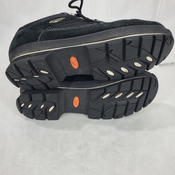 LUGZ Men's Black Low Top Leather Suede Hiking Shoe Boots Sneakers Size 9 Y2K - Picture 8 of 12